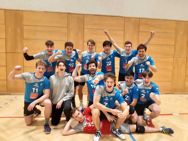 HLL A: TI-volley blau gewinnt gegen die jungen wilden von Hypo!